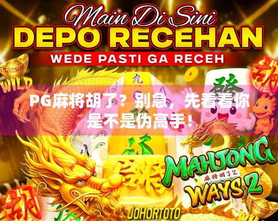 PG麻将胡了？别急，先看看你是不是伪高手！