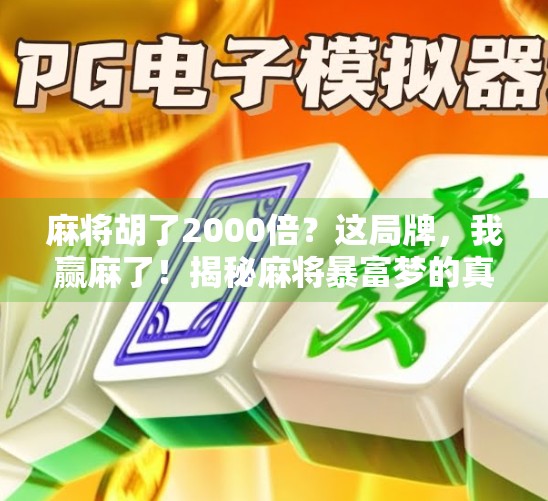 麻将胡了2000倍？这局牌，我赢麻了！揭秘麻将暴富梦的真实代价
